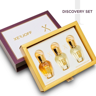 Xerjoff Discovery I Set: Cruz Del Sur II Parfum 15 ml + Erba Pura EDP 15 ml + Uden Overdose Parfum 15 ml unisex darčeková sada