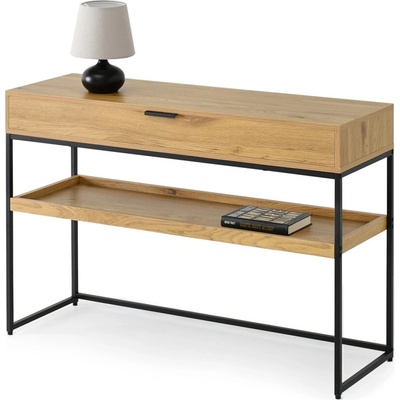 Catalina Moderná konzola NOELA 110 cm dub + čierny rám