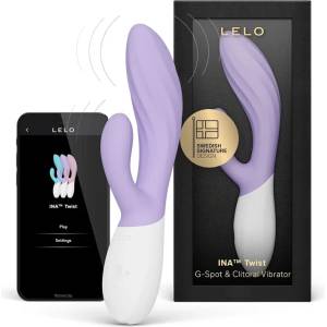  Вибратор за G-точка и клитор с приложение, 8 режима, 19, 5см. - Ina Twist Lavender (D-246390)