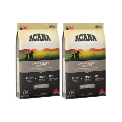 Acana Heritage Light & Fit 2 x 2 kg