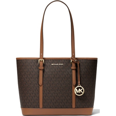 Michael Kors Jet Set Travel Small Logo Top-Zip Tote Bag Brown – Hledejceny.cz
