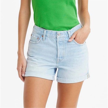 Levi's Levis 501 Rolled Short Glaring Tailored Womens - Blue