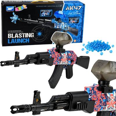 LeanToys AK47 Puška na vodní gelové kuličky Automatická elektrická 70 cm