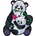 Far Far Land Дървен пъзел комплект Panda