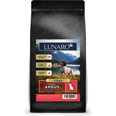 Lunaro Meadow Angus Puppy Hovězí Angus s batáty 12 kg