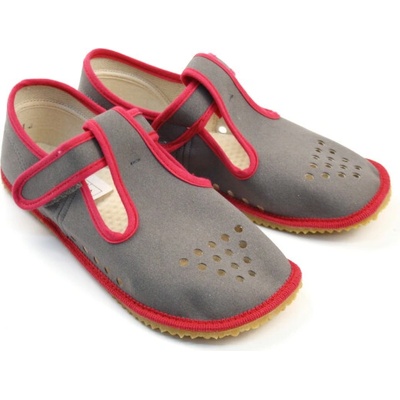 Beda barefoot papuče Grey pink