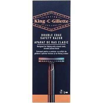 Gillette King Double Edge + 5 ks hlavic