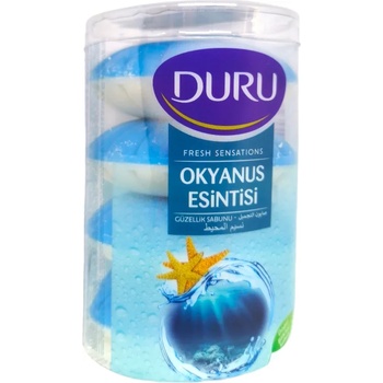 DURU fresh тоалетен сапун, Okyanos Esintisi, 4 х 100гр