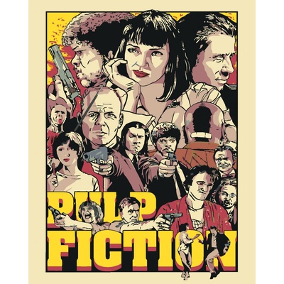 zuty Malování podle čísel Pulp Fiction 80 x 100 cm vypnuté plátno na rám