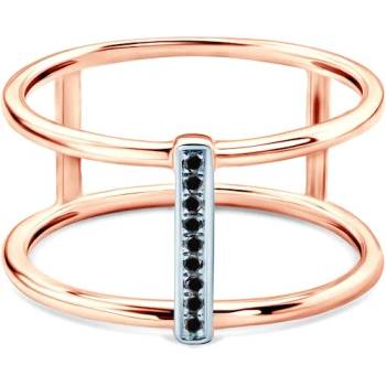 Image 1 of SAVICKI Пръстен Savicki: розово злато. черни диаманти