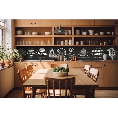 DIMEX ART Фототапет за кухня - табели за пекарни 420 x 60 см