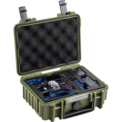 B W Outdoor Case Type 500 pre DJI Osmo Pocket 3 Creator Combo Bronze green