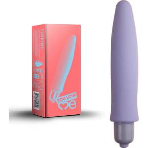  Вибратор с копринено гладка текстура, 13см. - Tempt Me Vibrator (ROCKS00459)