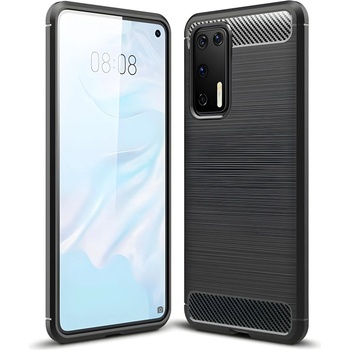 Huawei Carbon Shield TPU калъф за Huawei P40 - Черен KP9461