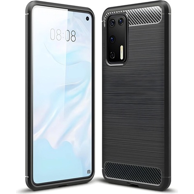 Huawei Carbon Shield TPU калъф за Huawei P40 - Черен KP9461