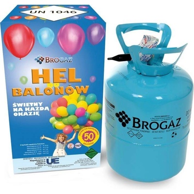 Hélium pre balóny 50 13,6l balónov Brogaz