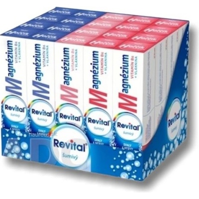 Revital Magnézium + B6 šumivý MIX BOX tabliet eff 3 príchute 20 x 20 ks