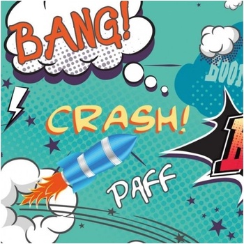 Patifix Самозалепващо фолио комикс - ширина 45 см