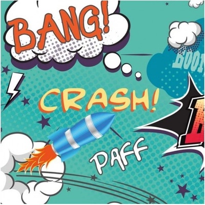 Patifix Самозалепващо фолио комикс - ширина 45 см