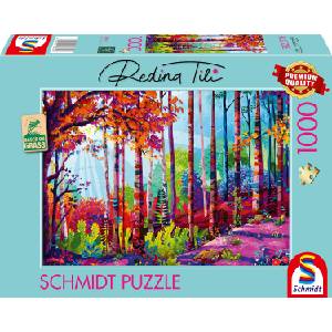 Schmidt Spiele Пъзел Schmidt от 1000 части - В сърцето на гората (58643)