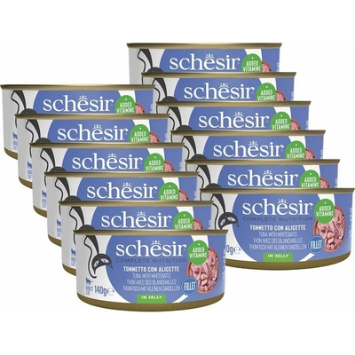 Schesir cat tuniak so sleďom v želé 12 x 140 g