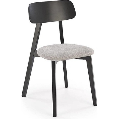 Halmar Трапезен стол hylo черно/ дамаска serta 12 сиво