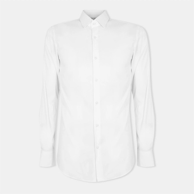 HUGO BOSS Риза Boss Men's Hank Kent Long-Sleeve Plain Shirt - White