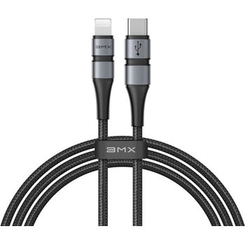 Baseus Кабел Baseus BMX Double-Deck USB-C to Lightning Cable (CATLSJ-BG1), от USB C(м) към Lightning(м), 1.8m, 18W, черен (CATLSJ-BG1 / 46758)