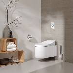 GROHE Пълен комплект окачена тоалетна чиния Grohe Sensia Arena, хромиран капак Nova, капак с плавно затваряне и електрическо биде, казанче Grohe Rapid SL, комплект за автоматично промиване (39354SH1 + 39596