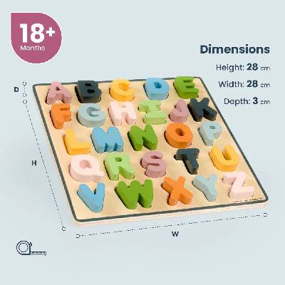 Bigjigs Toys puzzle veľké písmená ABC