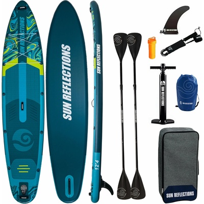 Paddleboard SUN REFLECTIONS Multi 12'4'' Minicombo Emerald