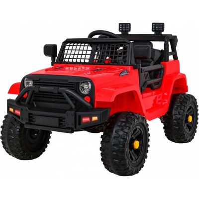 Ramiz Elektrické autíčko Jeep Dark Night nelakovaná 2x35W motor 12V7Ah batéria červená