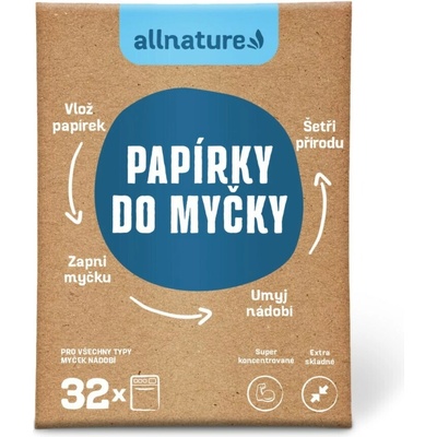 Allnature Papírky do myčky 32 ks