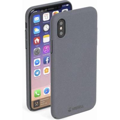 Krusell Sandby Cover - поликарбонатов кейс за iPhone XS, iPhone X (черен)