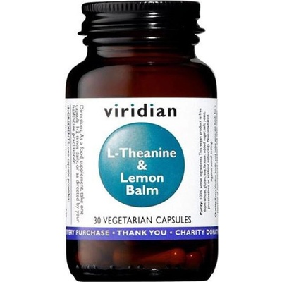 Viridian L-Theanine & Lemon Balm 30 kapslí