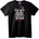 NOONEBRAND Тениска Яж, спи, лост, повтаряй - XS, Black