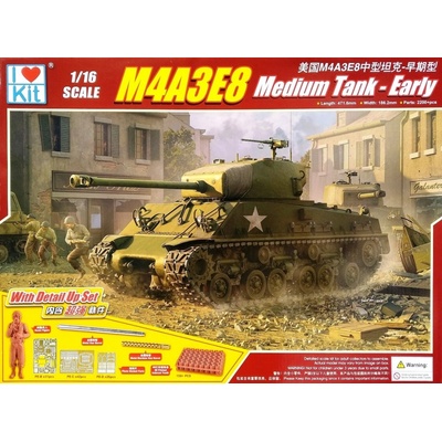 Merit I LOVE KIT International M4A3E8 Medium Tank Early 1:16