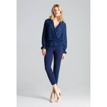 Figl Woman's Jumpsuit M684 Navy Blue