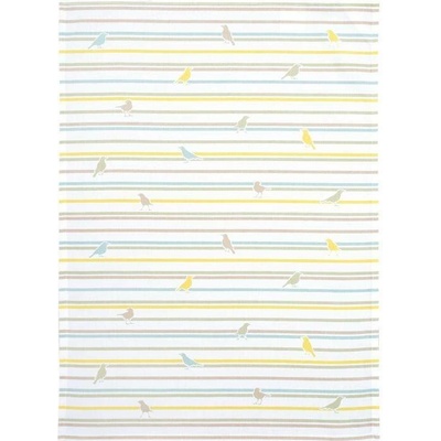 SCANquilt DEKORO ptáčci 50 x 70 cm bílozelená