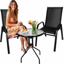 Gardlov 23461 Balkónový set stôl + 2 stoličky čierny