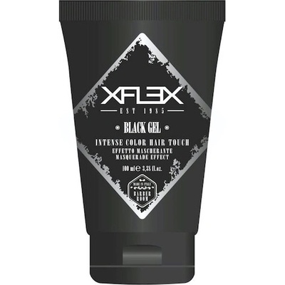 Xflex Black Gel černý gel na vlasy 100 ml