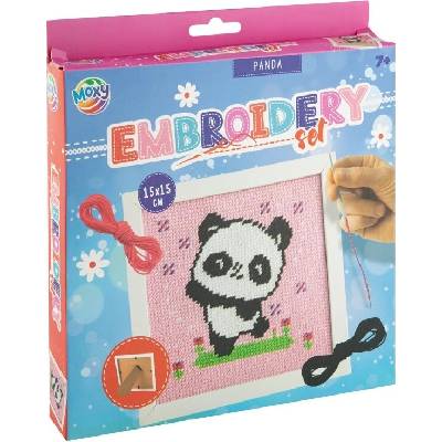 Vyšívacia sada krížikovým stehom panda MOXY