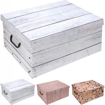 M.A.T. box úložný 51 x 37 x 24 cm s víkem, karton mix dekorů – Zboží Dáma