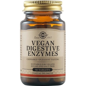 Solgar Vegan Digestive Enzymes, 50 таблетки, Solgar