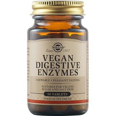 Solgar Vegan Digestive Enzymes, 50 таблетки, Solgar