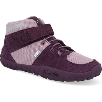 Affenzahn Barefoot Winter Sneaker Leather Grape fialová