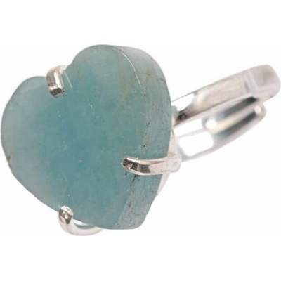 Nefertitis Be Beautiful Akvamarín srdce prsten NF54589