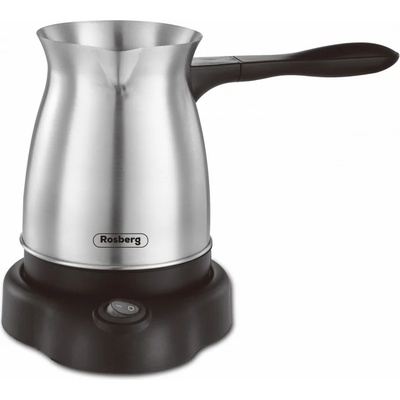Rosberg Джезве електрическо Rosberg R51165AS, 600W, 500 ml, Безжична употреба, Инокс (55R51165AS)