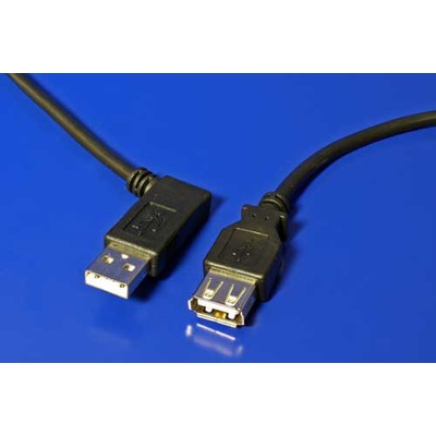 Goobay 95702 USB 2.0 prodlužovací A-A, M-F, lomený vpravo, 30cm