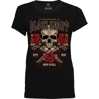 Dámské tričko BLACK HEART Gun Rose